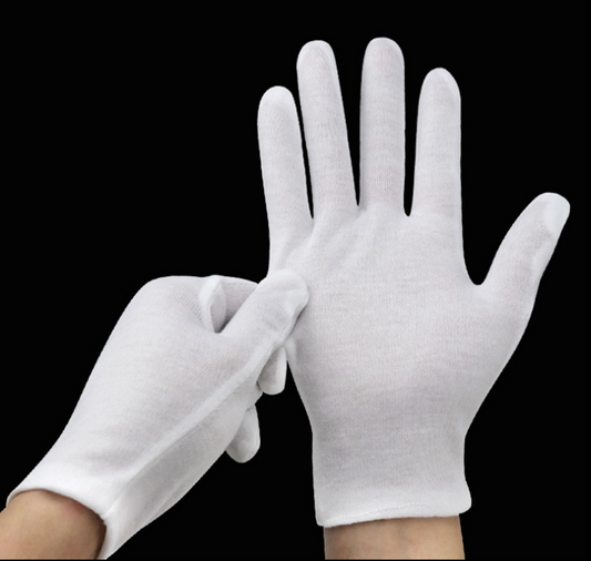 Thin White High Quality Cotton Gloves