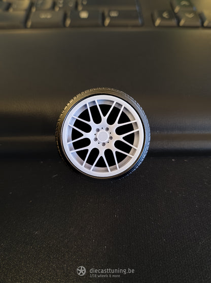 1:18 Thin rubber tyres 19" -> 21" set of 4